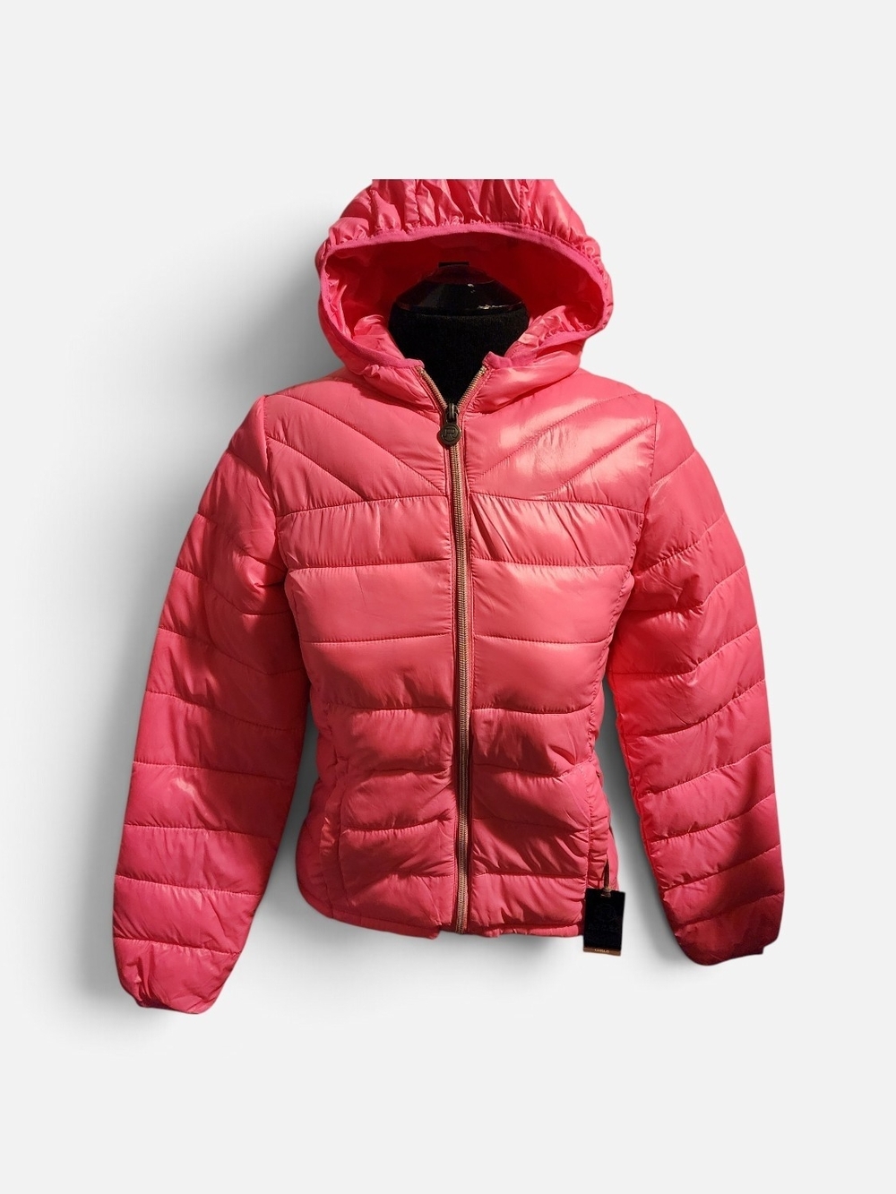 ROPER Kids Hooded Puffer Jacket - Pink